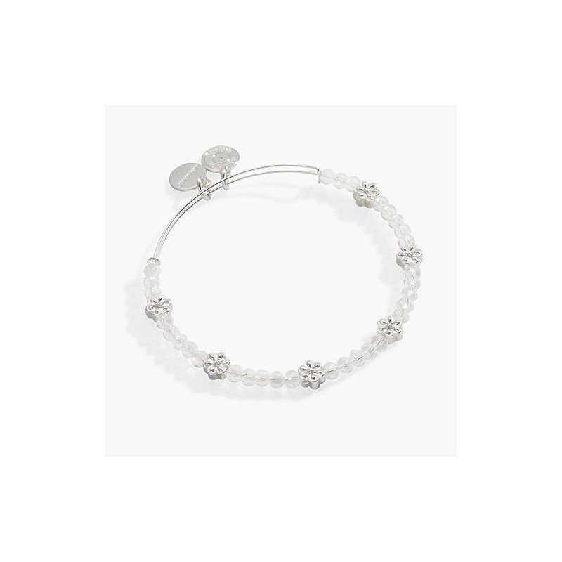 Alex and Ani Floral Crystal Beaded Bangle