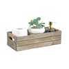 TIMRIS Rustic Wooden Toilet Paper Holder, Farmhouse Bathroom Decor, Toilet