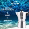 MVPLUE Classic Stovetop Espresso Maker 6 Cup ，Moka Pot Aluminum