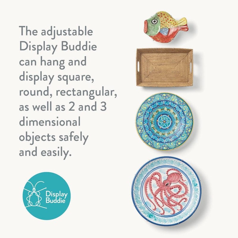 Display Buddie Adjustable Wall Plate Hanger - Oval Square Round