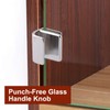 INCREWAY Glass Door Knob, 6pcs Stainless Steel Door Handle No