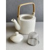 ASA Selection - Linna Tea Pot Piqué White with Strainer,