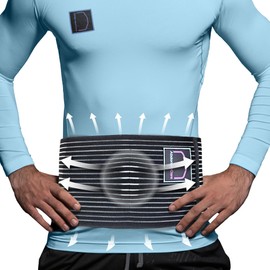 Abdomencare Umbilical Hernia Belt for Men and Women | Abdominal Hernia Belt for Women & Men with 2 Unique Compression Pads | Belly Button Umbilical Hernia Belts for Men | Hernia Support Binder | S/M