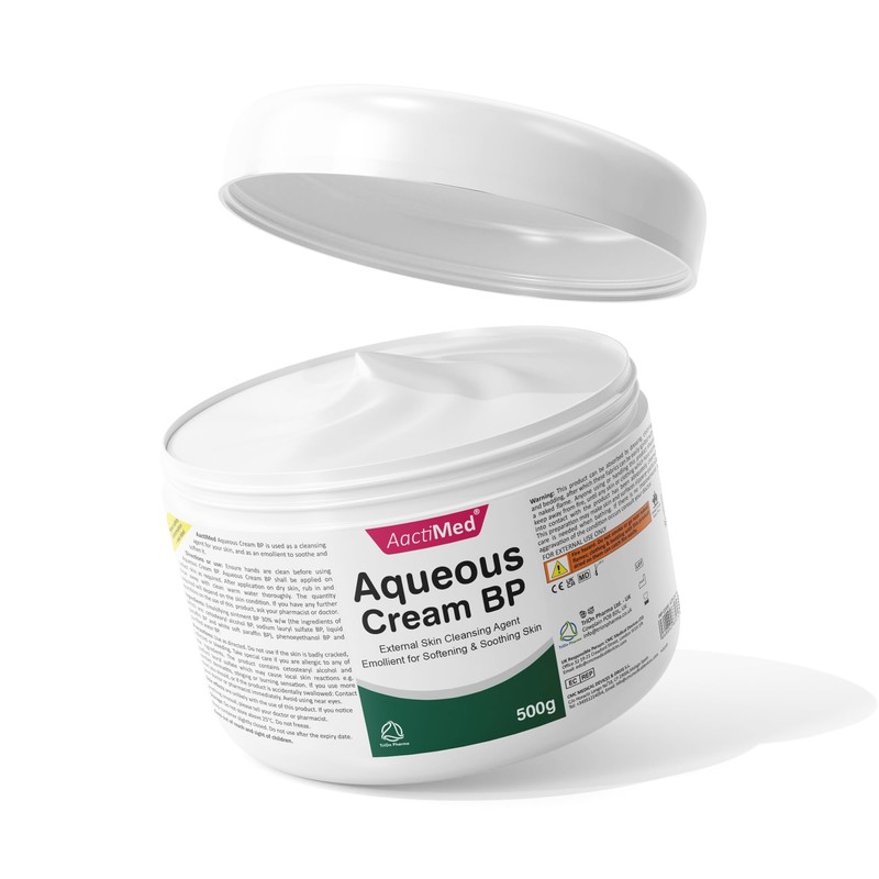 AactiMed Aqueous cream BP – 500gm | External Skin Cleansing