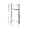 Home Basics 2 Tier Over The Toilet Bathroom Space Saver,