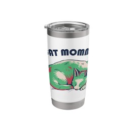 Nap Time Cozy Furry Feline Love Whiskers Cat Mommy Stainless Steel Insulated Tumbler