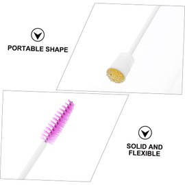 Beavorty 10Pcs Crystal Eyelash Brush Diamond Tube Portable Lightweight Eyebrow Applicator Makeup Tool Set