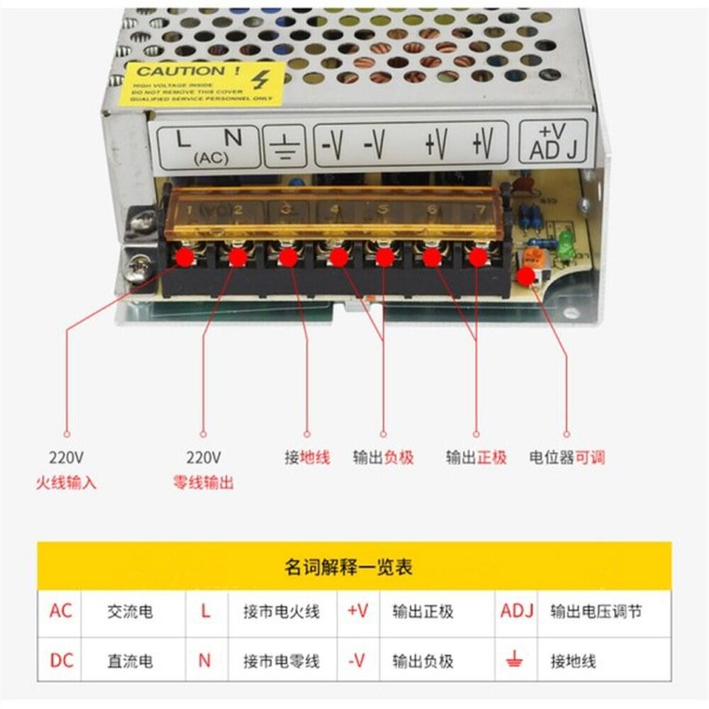 PowerSo 파워 서 LED SMPS 소스 40A 200W 5V 100