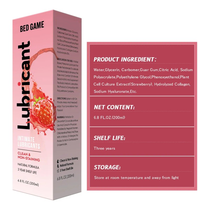 Lubricante Personal A Base De Agua 3 Sabores Gel Intimo