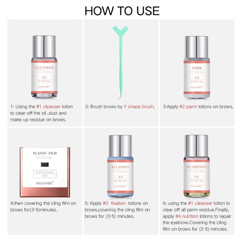 zalati Eyebrow Lift Lamination Kit Long Lasting Fuller Brow Perm