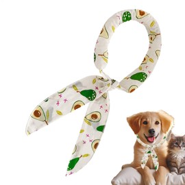 Cooling Collar for Dogs, Ice Collar Bandana Instant Cooling Scarf, Pet Supplies Cat Scarf Wrap Avocado Print, Adjustable for Small Medium Large Breed
