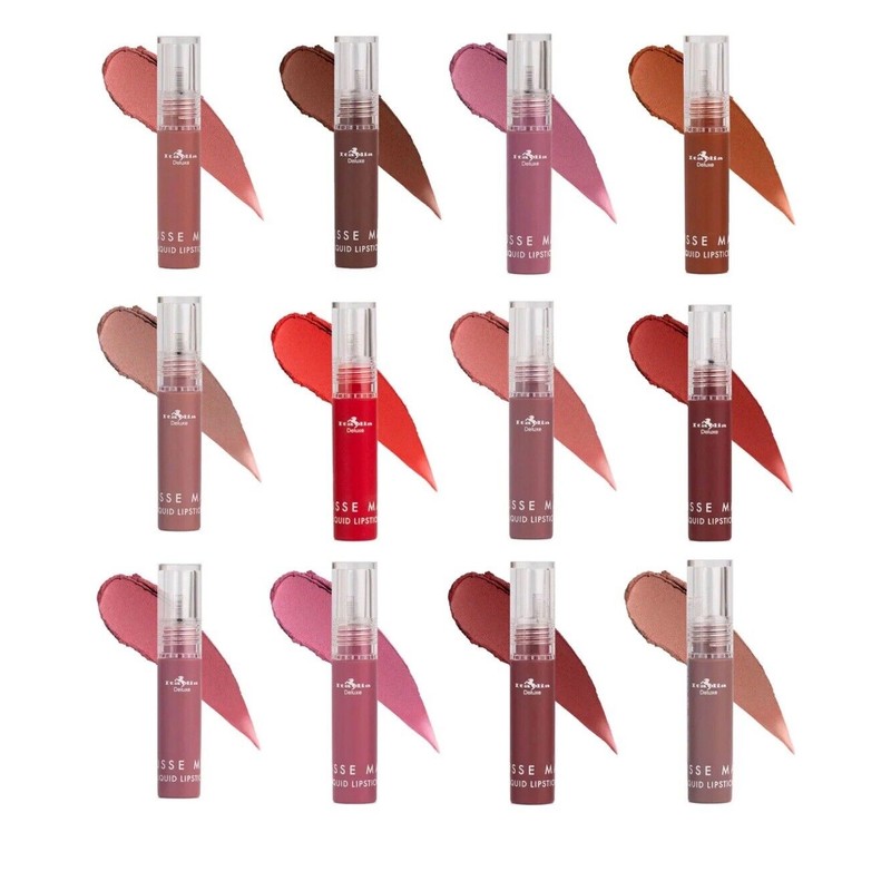 Italia Deluxe Mousse Matte Liquid Lipstick 12 Pc. Set Mix