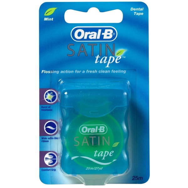 Oral-B Satin Tape Dental Floss Mint (Pack of 2)