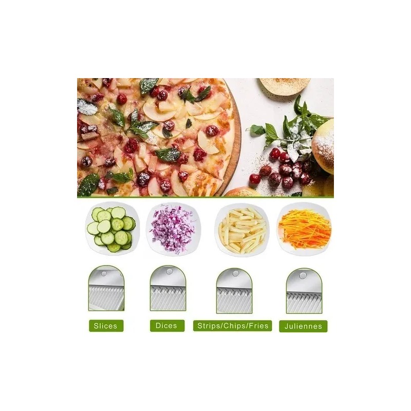 Total Supplier Mandolina Cortador Rebanador De Verdura Uso Practico