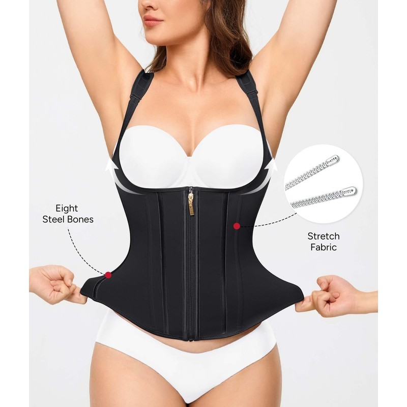 Nebility Waist Trainer for Women Corset Shapewear Tummy Control Faja