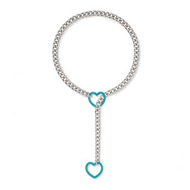 ADEMISHIA Heart O-ring Slip Chain Choker Collar For Women, Punk Gothic Cuban Link Choker Necklaces for women