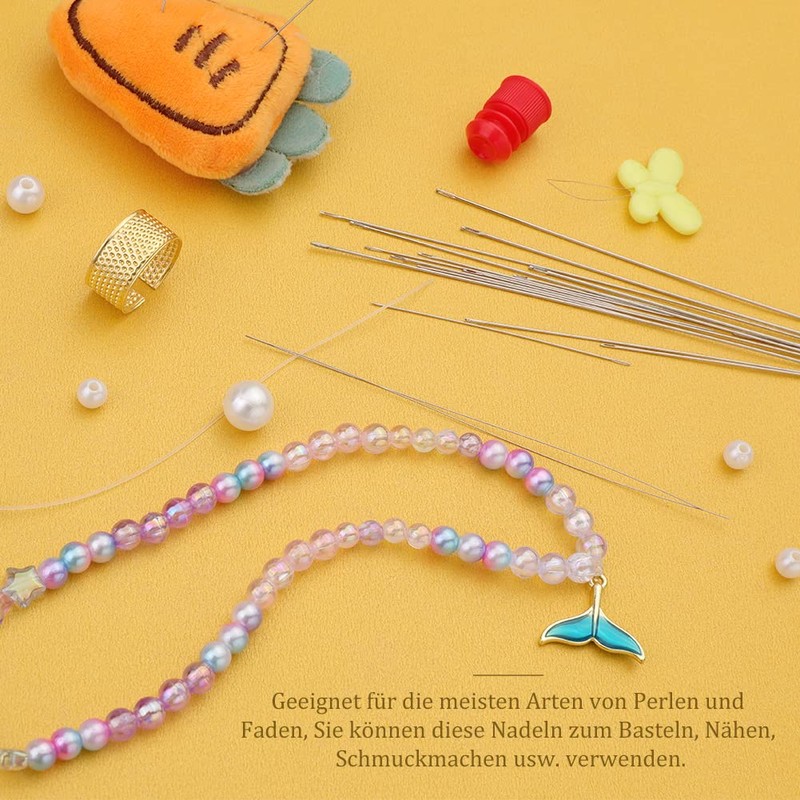 25 Pieces Bead Needles Set, Bead Needles, 6 Pieces Open