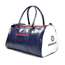 Lambretta Retro Classic Sports Messenger Shoulder Laptop Tablet Body Strap Bag Navy/White | Size: Large