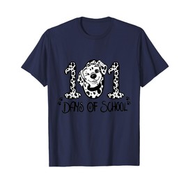 101 Days Of School Dalmatian Dog Teacher Kids 100th Day T-Shirt