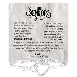 GLAVICY Graduation Gift for Her, Congratulations Class Of 2025 Bracelet, Graduation Bracelet Gifts For Daughter Granddaughter Niece From Mom Dad Grandma Grandpa #14