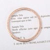 Gatuida 46mm Bezel Protector Crystal Diamond Cover Alloy Bezel Ring