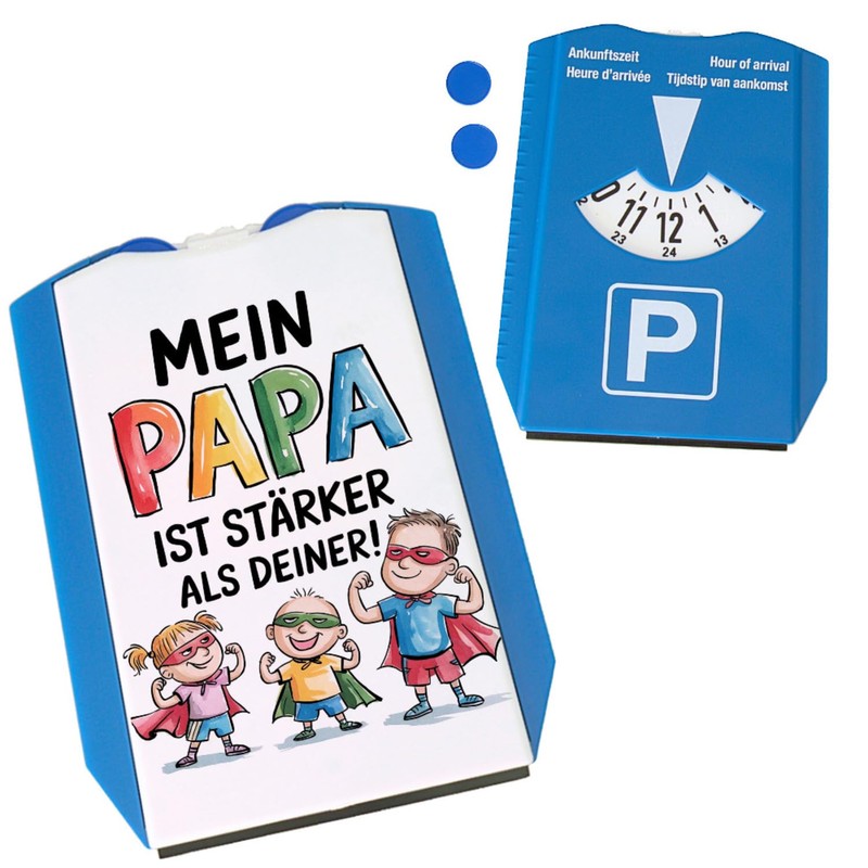 My Dad is the Strongest Superhero Parking Disc Funny Parking