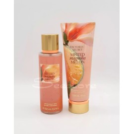 Victoria's Secret Misted Magnolia Melon Body Mist & Body Lotion Set of 2