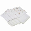 Gauze Handkerchiefs, Set of 10 (5 patterned, 5 plain)