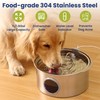 PawsPik Ultra-Quiet Stainless Steel Dog Water Fountain, 1.8-gal