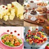Honbay 100PCS Tomato Bamboo Cocktail Picks Fruit Food Hamburger Toothpicks