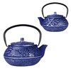Cast Iron Teapot,SECHUDO Blue Tea Kettle,Japanese Cast Iron Teapot with
