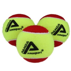 LITIAN Kids Tennis Balls – 75% Slower Red Training Balls for Beginners – Extra Soft, Low Bounce – Great for Dog Play & Outdoor Practice (12 Pack)