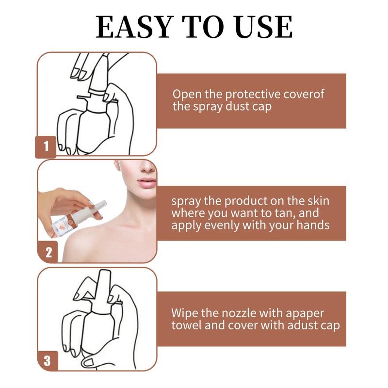 EELHOE Blackening Nasal Spray Helps Sunbathing Beauty Skin Self Sunbathing