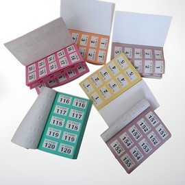 CARESTARZ 1-500 raffle tickets books - 6 x Books of cloakroom tickets - Lucky Draw Tombola Draw, Prize Draw and Charity Events.