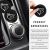 Dickno 2PCS Car Cup Holder Coaster, 2.76 Inch Blessed Cross