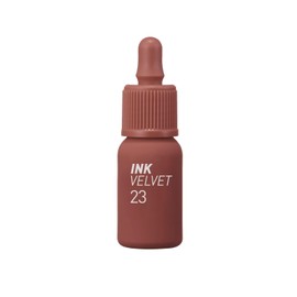 Peripera Ink the Velvet Lip Tint - High Pigment Color, Longwear, Weightless, Not Animal Tested, Gluten-Free, Paraben-Free (23 NUTTY NUDE, 4g)