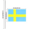 Sweden Desk Flag Swedish Small Mini Table Flags Decorations(Sweden)