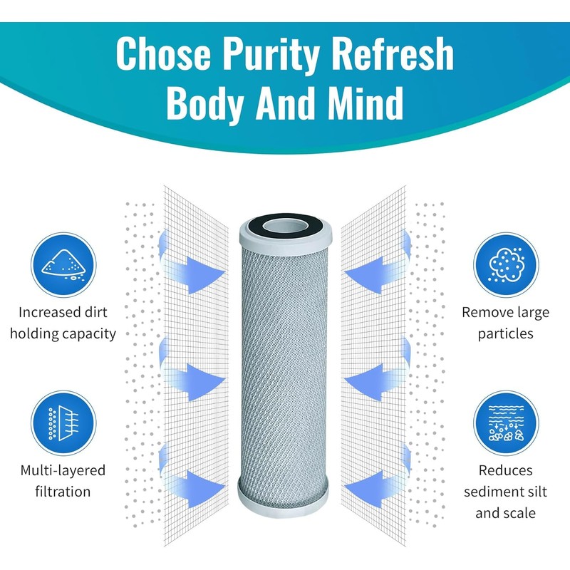 CFS – 10" x 2.5" Carbon Block Water Filter Cartridges