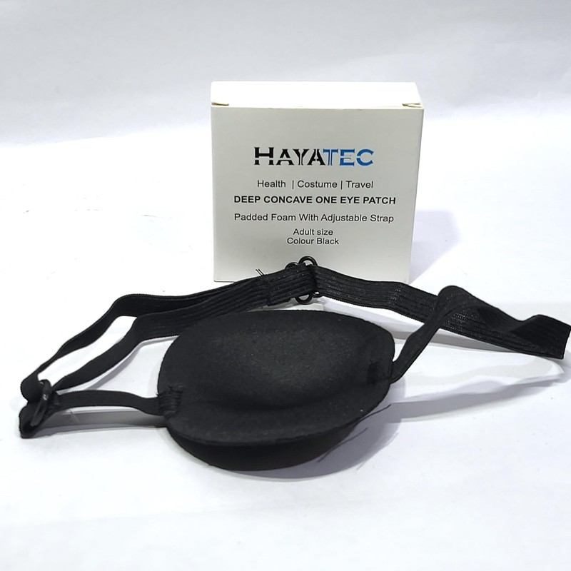 HAYATEC Concave Eye Patch Foam Groove Washable Eyeshades Adjust Strap