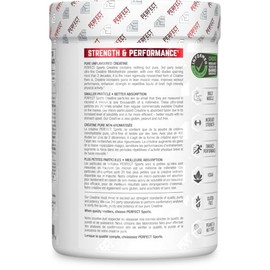 Perfect Sports - Creatine Unflavoured 400 g - Fuerza & Potencia Deportiva - Sabor Neutro