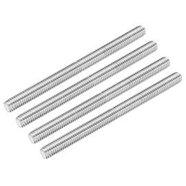sourcing map Fully Threaded Rod 3/8"-16 UNC Thread Pitch 304 Stainless Steel Right Hand Threaded Rods Bar Studs,4.72 inch 4 Pack
