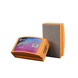 Edinstry Diamond Sanding Hand Pad Blocks,Arc Shape Back Hand-Held Block For Grinding,Polishing,Sharp Edges,Grit 3500