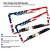 American Flag License Plate Frame 2 Pack, Bald Eagle Patriotic
