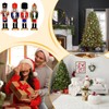 Generisch Nussknacker Weihnachtsdekoration | Holz Nussknacker Soldat | 4er Set