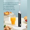 Electric Egg Beater Portable Multi Gears Milk Frother Rechargeable Kitchen