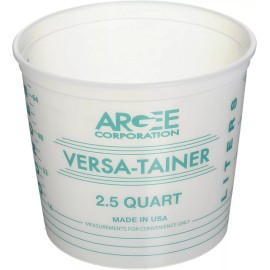 Argee Corporation RG518/100 Clear Calibrated Pail - 2.5 Quart