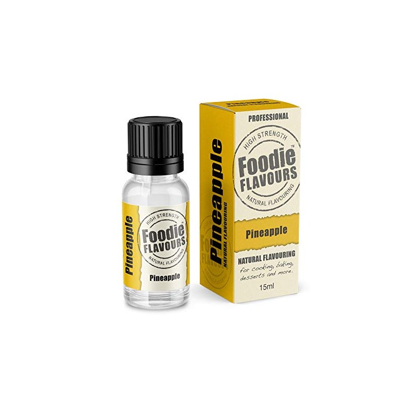 Foodie Flavours Natural Pineapple Flavouring, High Strength - 15ml