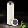 Intelligent TemperatureSensitive Vacuum Cup Mirror Smart TouchScreen Insulation Cup(Creamy White