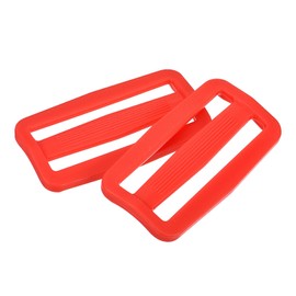 sourcing map 25Pcs Plastic Slide Buckle, 1" Tri-Glides Slides, Adjustable Webbing Buckles Fasteners for Backpack Purse Belt Webbing Strap, Red