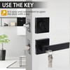 Exterior Door Lock Set with Deadbolt, Front Door Handle Set